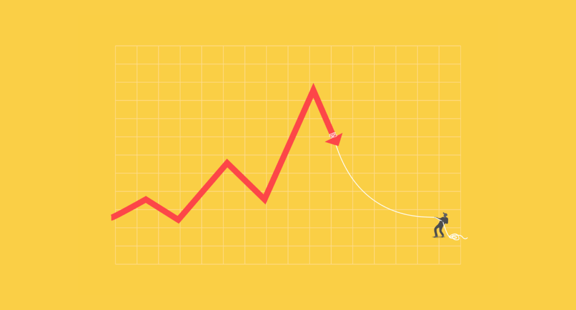 wykres przedstawiający zmniejszenie wartości kosztów magazynowania