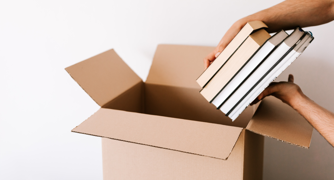 karton klapowy do wysyłki książek