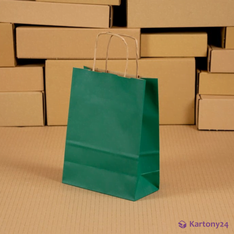 ekologiczna i elegancka torba papierowa na prezent świąteczny