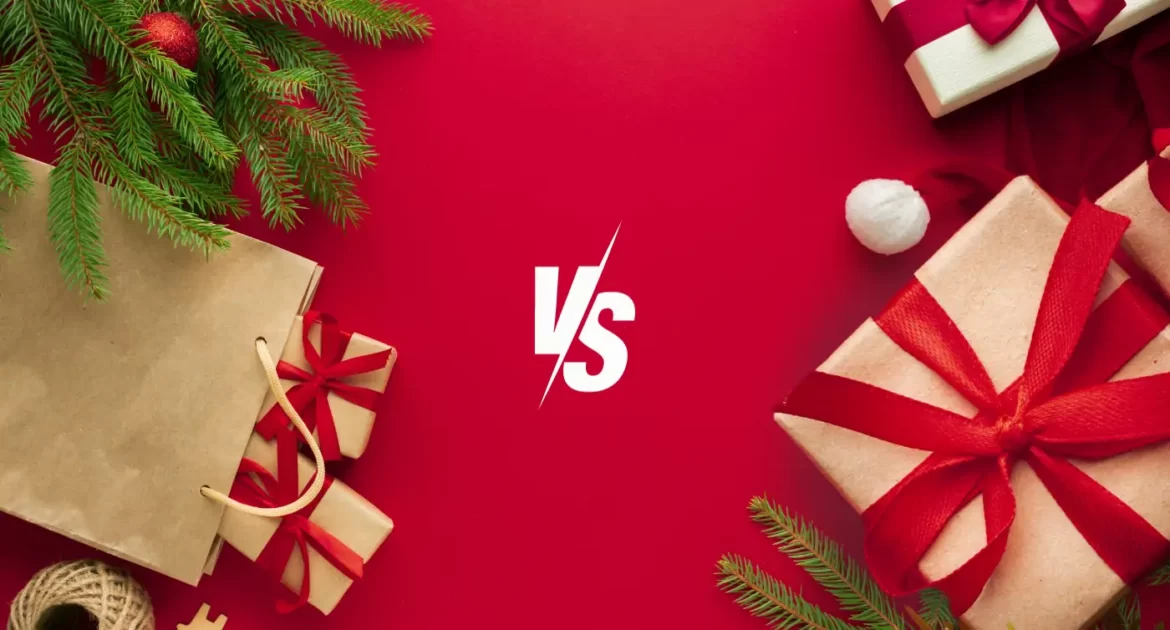 pakowanie świątecznych prezentów w co zapakować prezent na święta porównanie