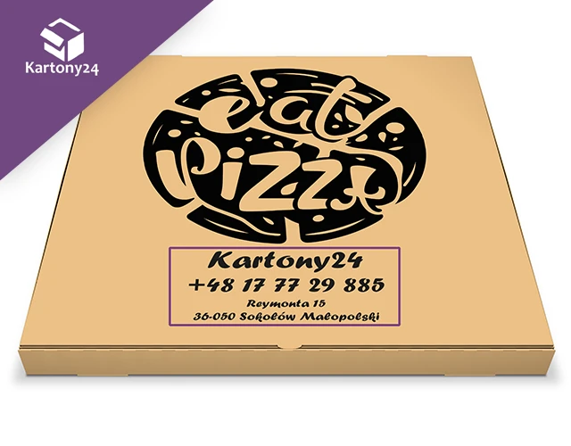 karton do pizzy personalizowany danymi twojej firmy