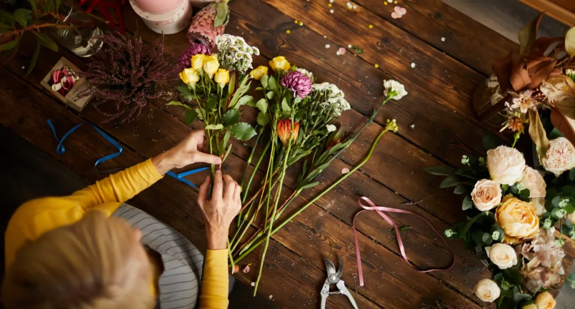 reklama nowoczesnej kwiaciarni