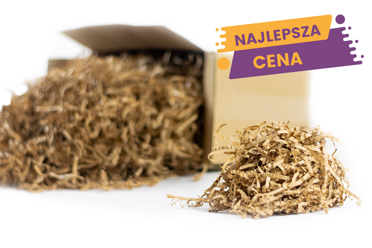 Wypełniacz papierowy ozdobny brązowy kraft - 1kg